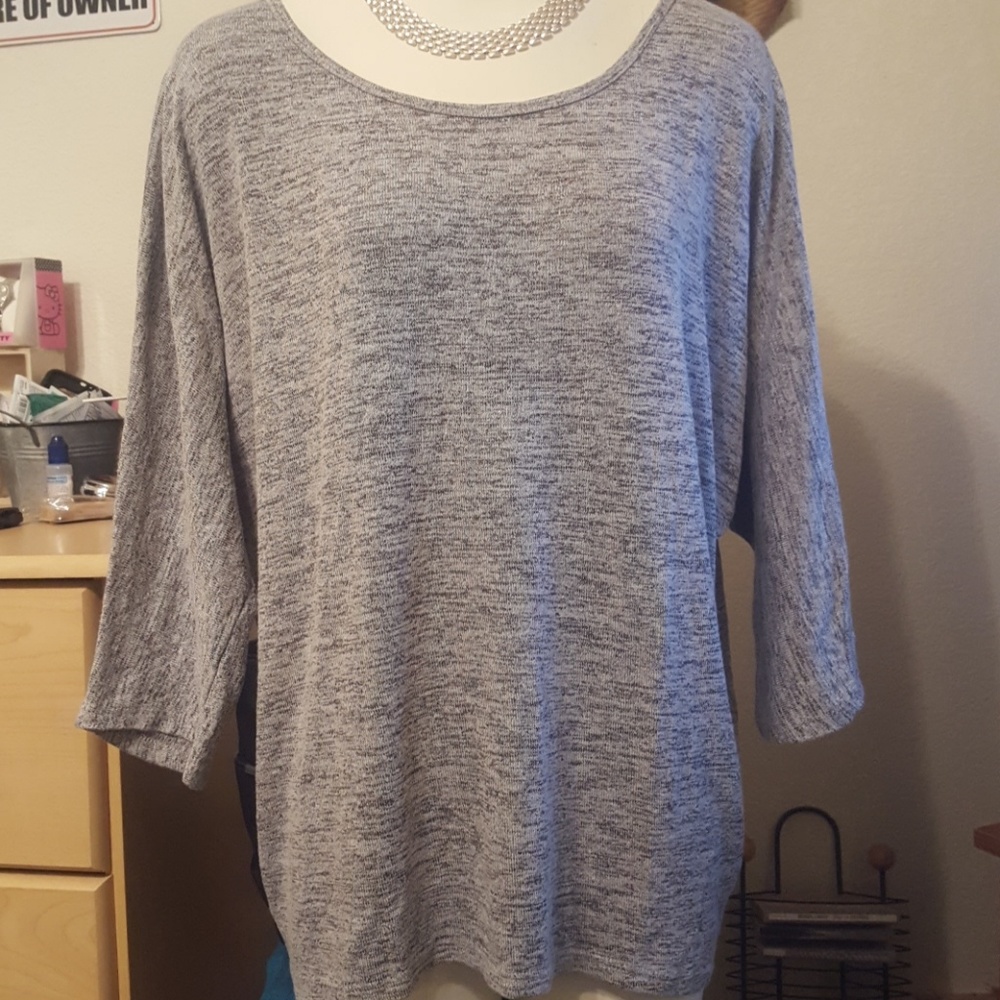 Hi-low sweater